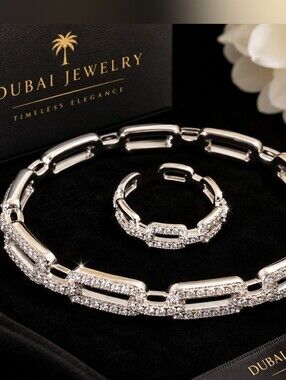 22kwgp Dubai Jewelry Set